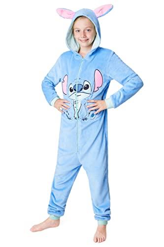 Pigiama Intero Pile Bambina Disney - Stitch, Angel, Minnie, Malefica (2-15 Anni)