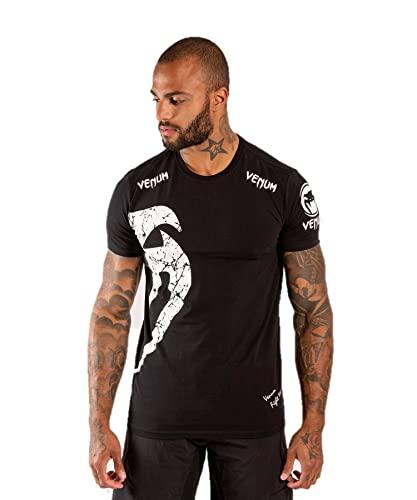 Venum Giant T-Shirt Nera - Maglietta da Uomo per Fitness e Tempo Libero