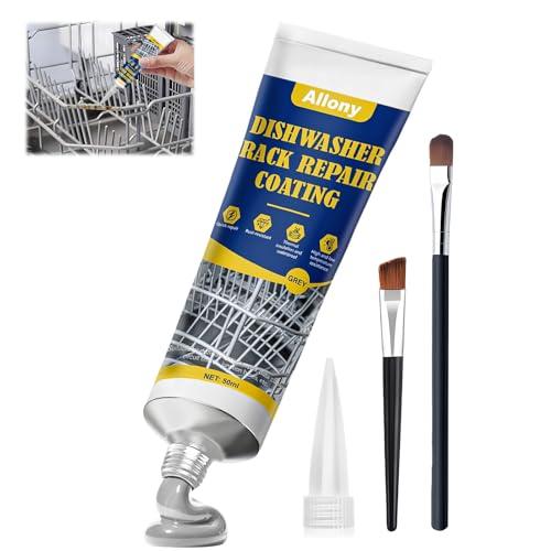 ALLONY Rivestimento Riparazione Cestello Lavastoviglie, Gomma Liquida Antiruggine Grigia, 50ml