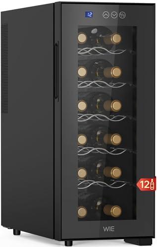 Cantinetta Vino WIE 12 Bottiglie Termoelettrica con Display Touch