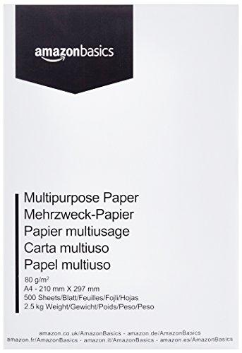 Amazon Basics Carta da stampa multiuso, bianco