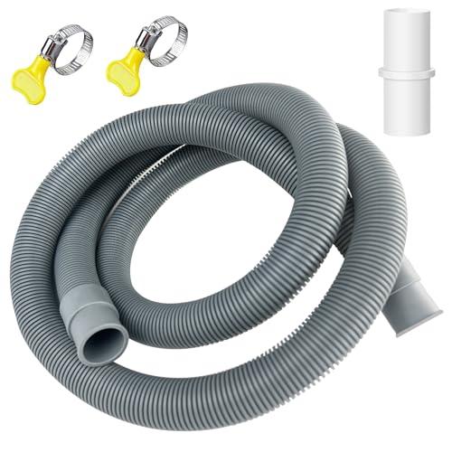 Gentpovth Tubo Scarico Lavatrice 1.5M con Raccordo e Fascette