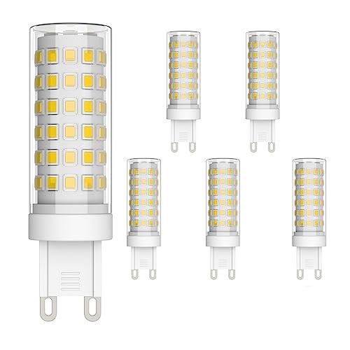 Klighten Lampadina LED G9 9W (Equivalente 70W Alogena) - Set da 6