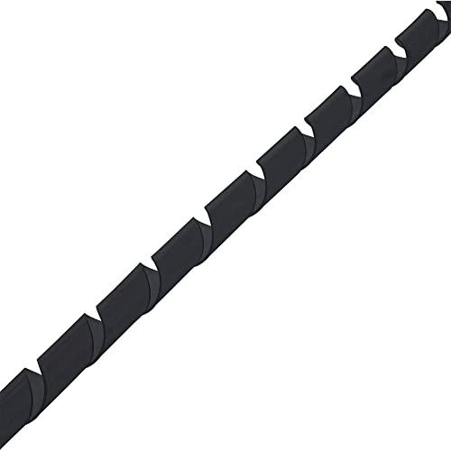 InLine 22157 Spirale Protezione Cavi, Ø 10 mm, Flessibile, 10 m, Nero