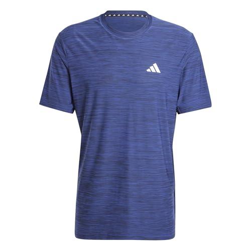 Adidas Train Essentials Stretch Training Tee Uomo - Blu Scuro/Nero/Bianco