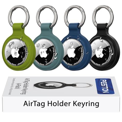 PESTON Porta AirTag Apple - Custodia Protettiva Impermeabile e Antiurto (4 Pezzi)