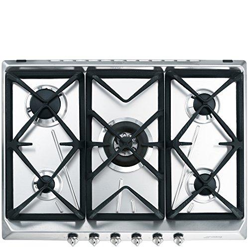 Smeg SRV576GH5 Piano Cottura a Gas da Incasso in Acciaio Inox