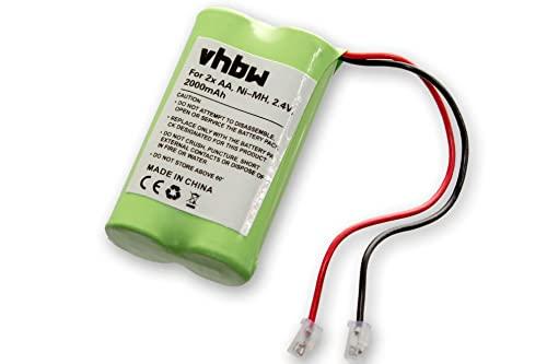 vhbw Batteria Pacco 2x AA Mignon NiMH 2000mAh 2.4V per Dispositivi Vari