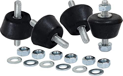 RASMACOR Silent Block M8 - Supporti Gomma Antivibrazione per Condizionatore (4 Pezzi)