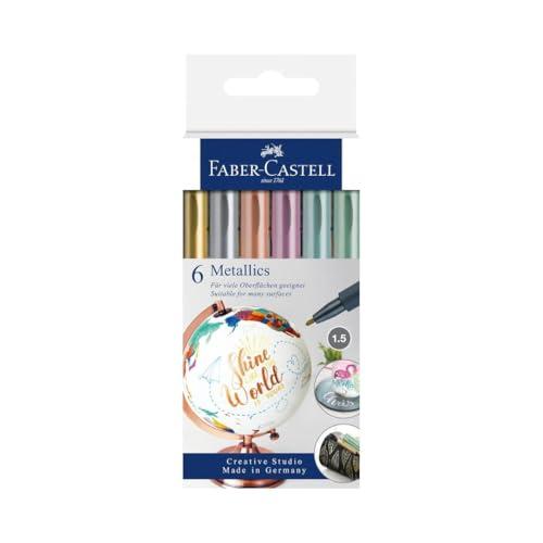 Faber-Castell Metallics Set - Pennarelli Metallici per Effetti Brillanti