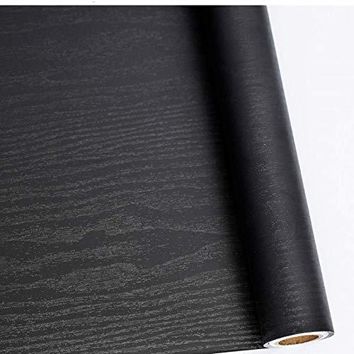 Abyssaly Carta Adesiva per Mobili Legno Nero