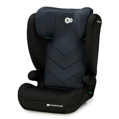 Kinderkraft I-SPARK Seggiolino auto, i-Size, Gruppo 2/3 100-150 cm, da 3,5 a 12 anni, da 15 a 36 kg, leggero (4,5 kg), cintura di sicurezza a 3 punti, Protezioni laterali, Nero