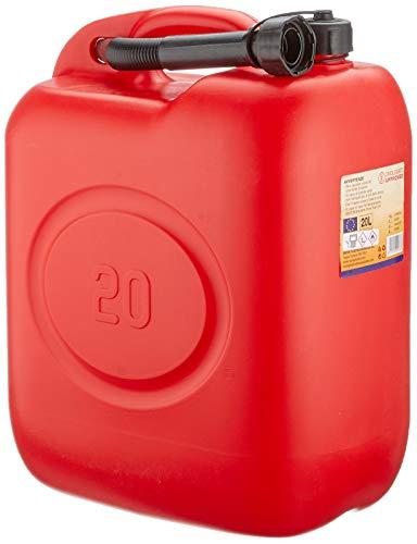 Tanica in Plastica Rossa 20 Litri con Beccuccio