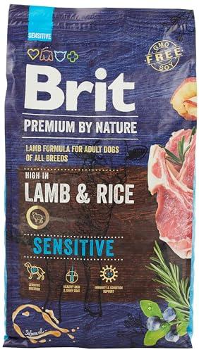 BRIT Premium by Nature Adult Sensitive Agnello e Riso - Alimento secco per cani - 8 kg