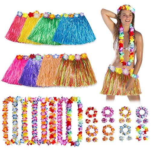 Set Completo Gonna Hawaiana - 40 Pezzi per Feste Luau Indimenticabili