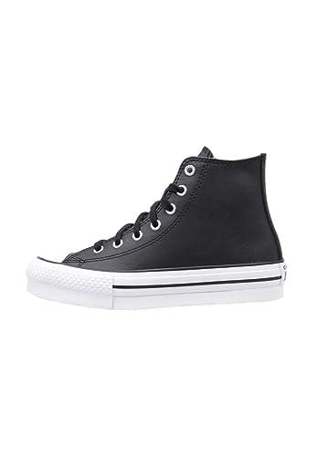 Converse Chuck Taylor All Star Eva Lift Platform Leather Nera