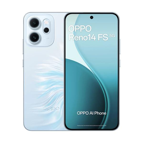 OPPO Reno14 FS 5G Azzurro Opalino 12GB RAM 512GB Memoria Interna Dual SIM