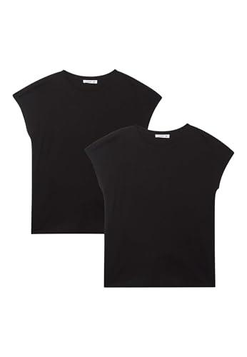 TERRANOVA Pack 2 T-Shirt Ampie Tinta Unita da Donna Nere Taglia M