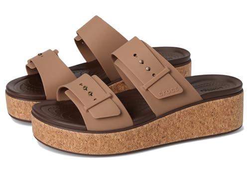 Crocs Brooklyn Cork Buckle Sandali Donna Cioccolato