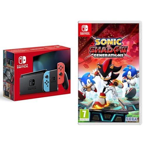 Nintendo Switch con Joy-Con Rosso Neon e Blu Neon & Sonic X Shadow Generations