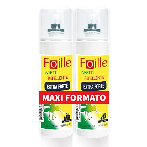 Foille Insetti Repellente Extra Forte DEET 50% - Doppia Protezione Estate