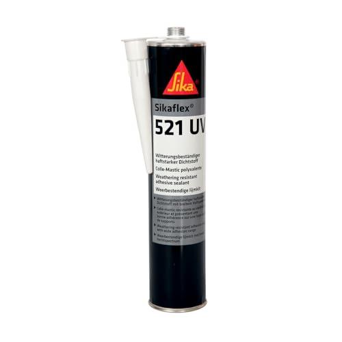 Sika Sikaflex 521 UV Nero - Sigillante Multiuso Resistente agli Agenti Atmosferici (Confezione da 12 x 300ml)