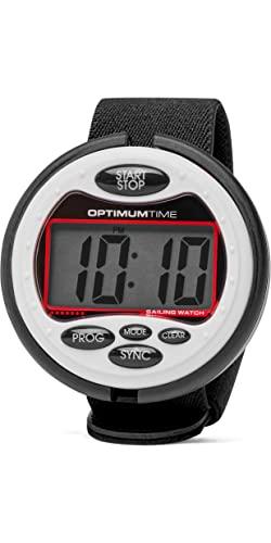 Optimum Time Series 3 Orologio da Regata Bianco - Timer Resistente all'Acqua per Vela, Yachting e Dinghy