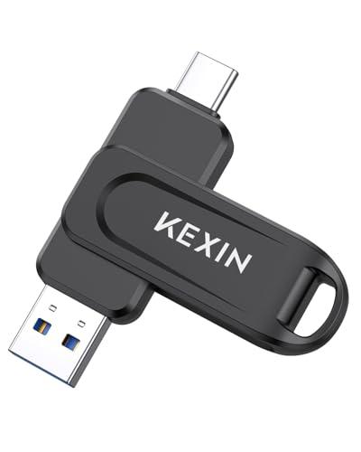 KEXIN Chiavetta USB 3.0 128GB Type-C e USB-A Girevole