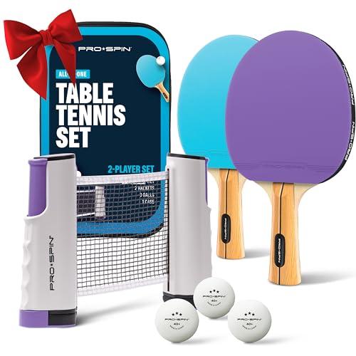 Set Ping Pong Portatile PRO-SPIN (Viola/Blu)