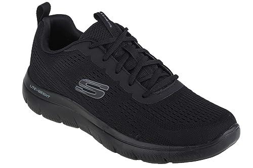 Skechers Summits Torre, Scarpe sportive Uomo, Black Mesh Trim