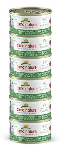 Almo Nature HFC Natural Megapack, Alimento Umido per Gatti - Tonno del Pacifico - (6 Lattine da 70 g)