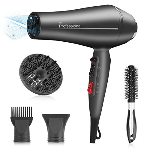 Faszin 2400W Asciugacapelli Professionale Ionico con Diffusore