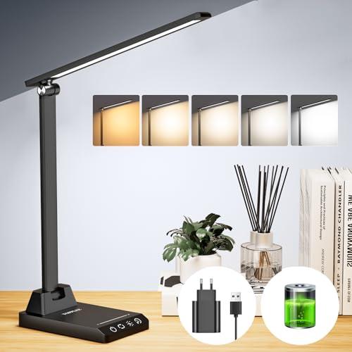 Lampada da Tavolo LED Ricaricabile con Timer e Porta USB