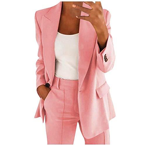 Completo Donna Elegante Tailleur Blazer Completa Completo Tailleur Pantaloni e Giacca Taglie Forti da Cerimonia Tailleur Pantalone Estivo Curvy Ufficio e Lavoro Tuta Due Pezzi