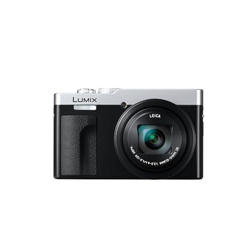 Panasonic LUMIX DC-TZ99E-S Fotocamera Compatta da Viaggio con Zoom, Obiettivo LEICA DC, Zoom 30x, 20,3MP, Video 4K 30p, Monitor Inclinabile, Wi-Fi, Bluetooth, Argento