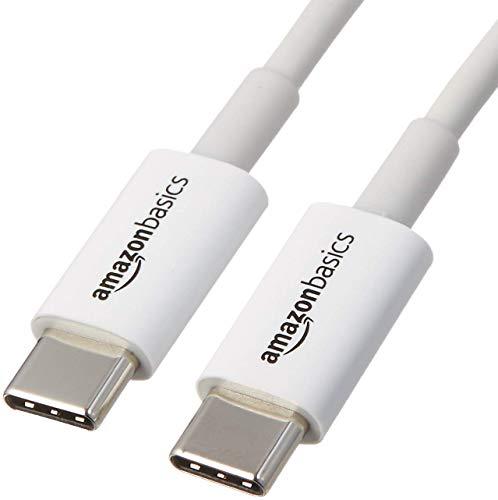 Amazon Basics - Cavo USB Type-C a USB Type-C 2.0, 0,9 m, bianco