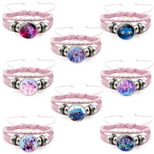 Set 8 Braccialetti Demon Hunters - Braccialetti dell'Amicizia Anime Unisex