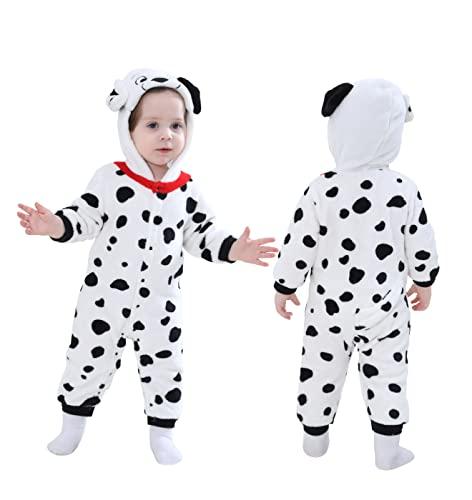 Doladola Pagliaccetto Invernale Dinosauro Cane per Bambino Unisex in Flanella