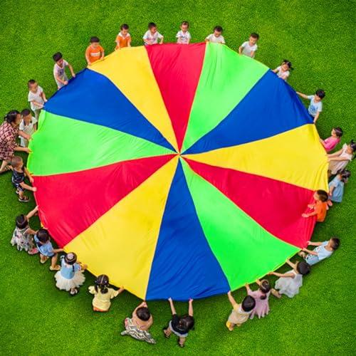 Paracadute Arcobaleno per Bambini Tonone - Gioco di Cooperazione e Divertimento