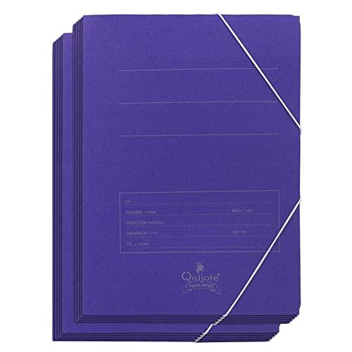 Starplast Cartelline con Alette ed Elastico A4 Blu - Confezione da 10