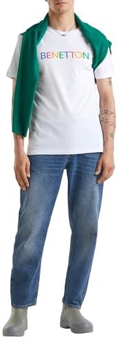 United Colors of Benetton T-Shirt Uomo Bianco Ottico