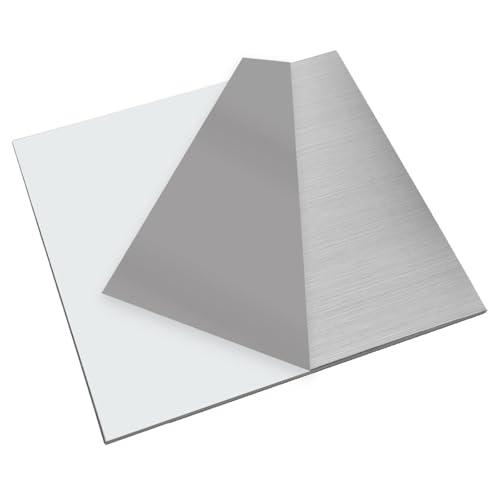 Lamiera in Acciaio Inossidabile 304 - 15cm x 15cm x 3mm per DIY, Modellismo e Riparazioni