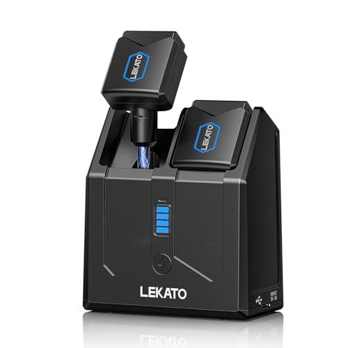 LEKATO Sistema Wireless per Chitarra 5.8GHz con Custodia di Ricarica