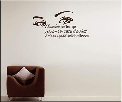 Adesivi Murali Frasi Bellezza: Wall Stickers Citazione Donna per Decorare con Stile