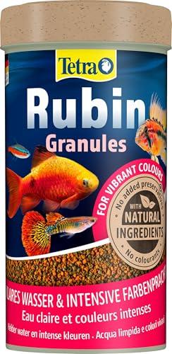 Tetra Rubin Granules - Mangime Completo per Pesci dai Colori Intensi, 250 ml