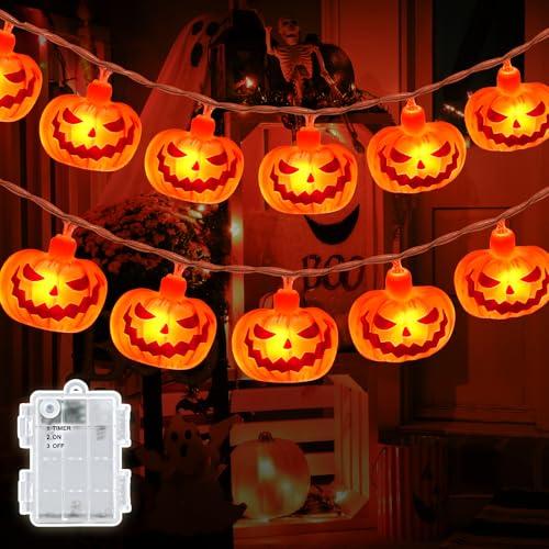 Dalugo Luci di Halloween a LED con Zucca e Timer