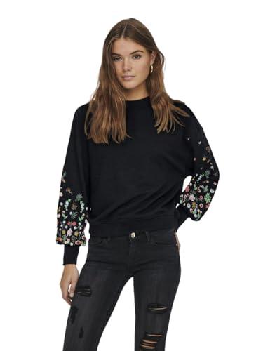 ONLY Onlbrooke L/S O-Neck Flower Swt Felpa Donna
