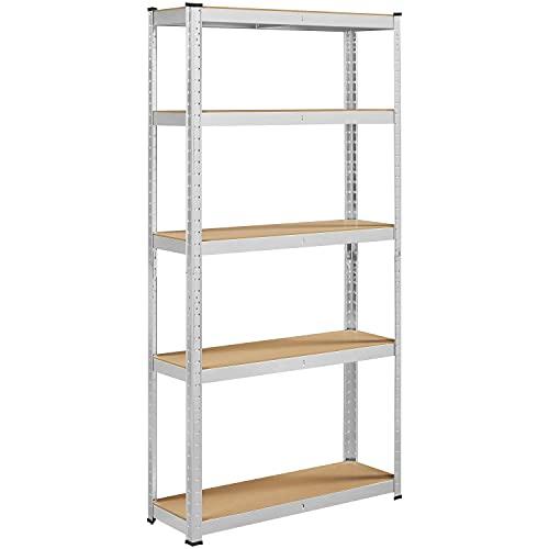 Yaheetech Scaffale da Garage 180 x 90 x 30 cm a 5 Ripiani