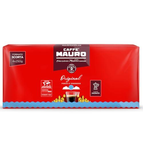 Caffè Mauro Miscela Original - Macinato per Moka - Confezione da 4 x 250g
