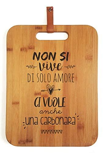 Tagliere in Bamboo con Incisione Personalizzata - Regalo Originale per Cuochi